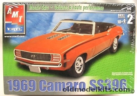 AMT 1/25 1969 Chevrolet Camaro  SS396 Convertible, 31804 plastic model kit